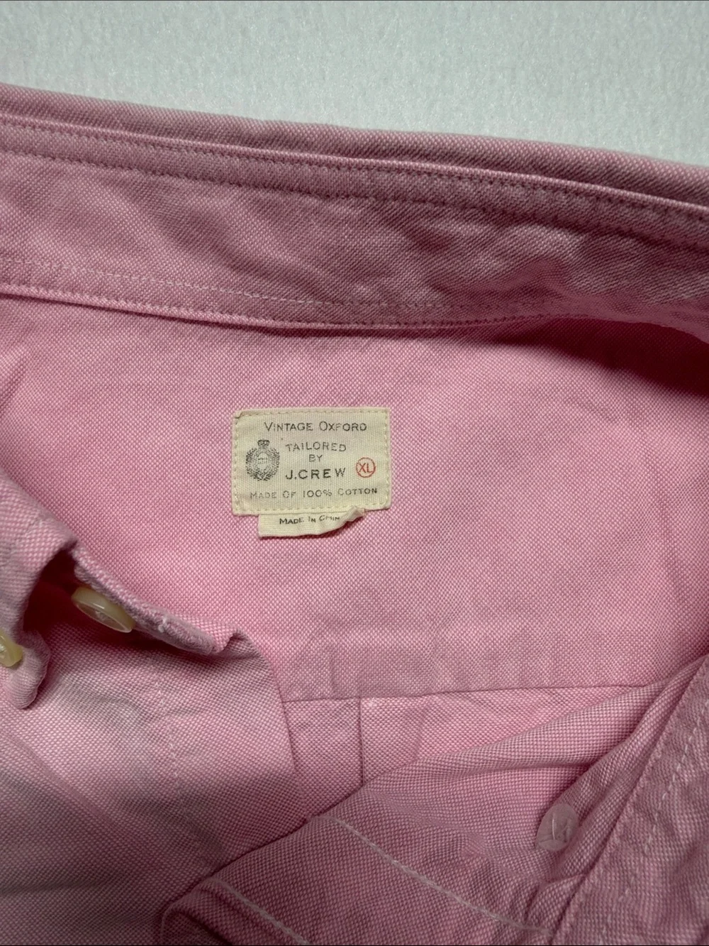 J. Crew Men's Light Pink Button-Down Oxford Shirt